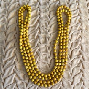 Source Unknown Vibrant turquoise Yellow and Brown Beaded Necklace